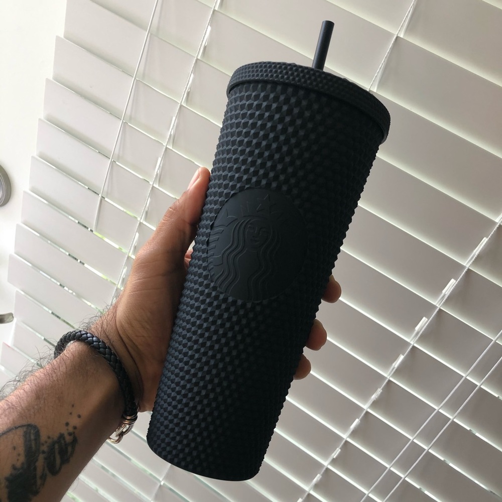 🖤 Starbucks Matte Black Studded Plastic Tumbler🖤 - Picture 6 of 7